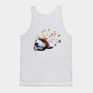 Geometric Red Panda Tank Top